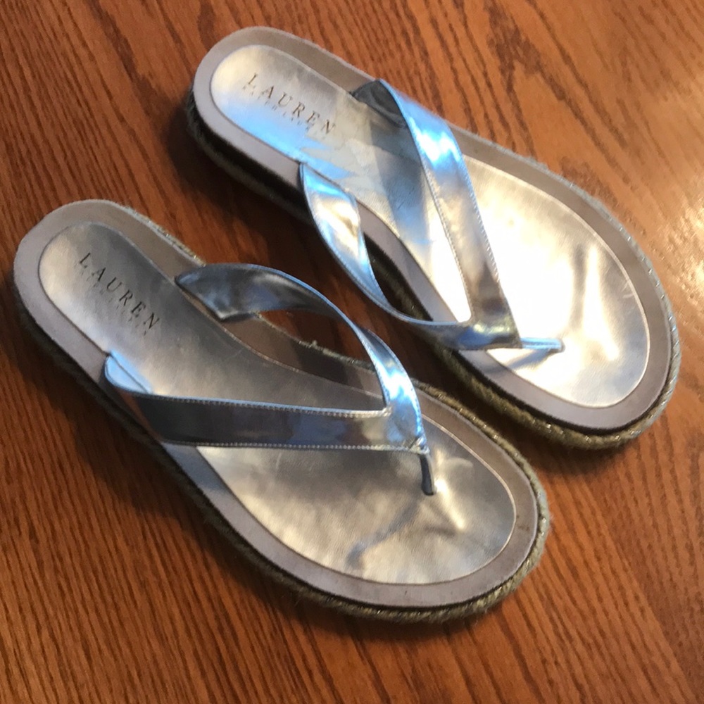Lauren Ralph Lauren silver sandals